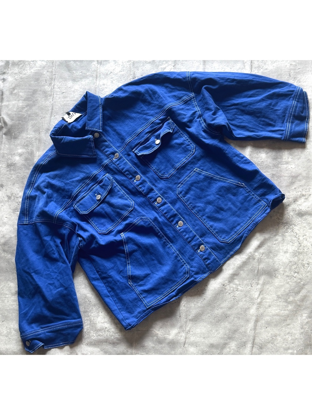 Y2K BY.DYLN Cooper Jacket Cobalt Denim Jacket Oversized S